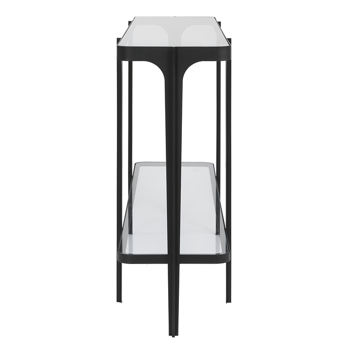 ATCHISON IRON + GLASS CONSOLE TABLE