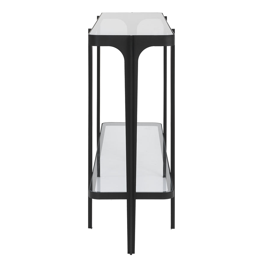 ATCHISON IRON + GLASS CONSOLE TABLE