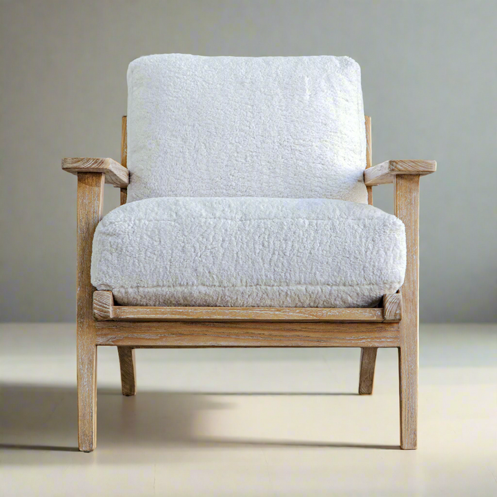 LAID BACK SHEEPSKIN ACCENT CHAIR