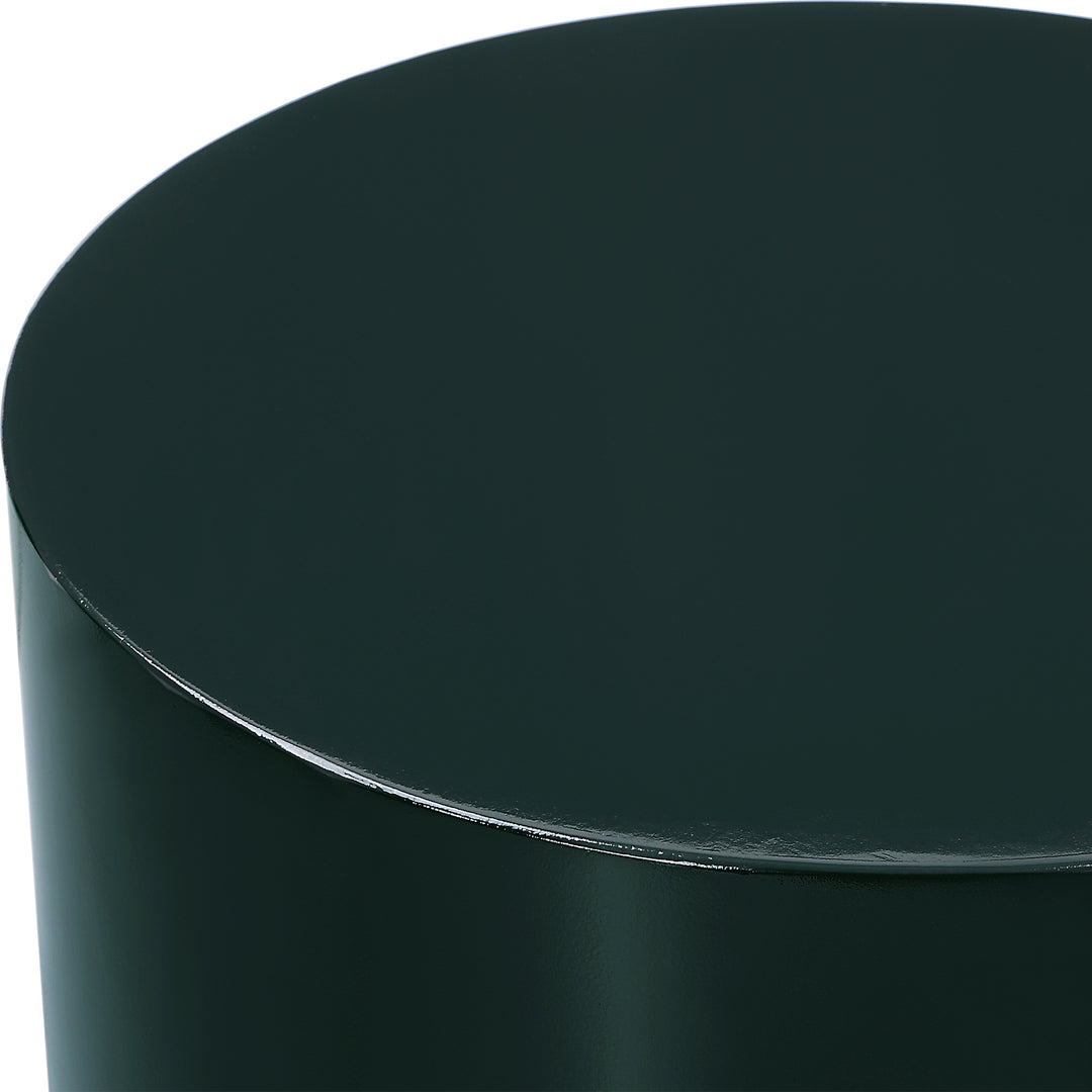 DENISON DARK GREEN LACQUER ACCENT TABLE