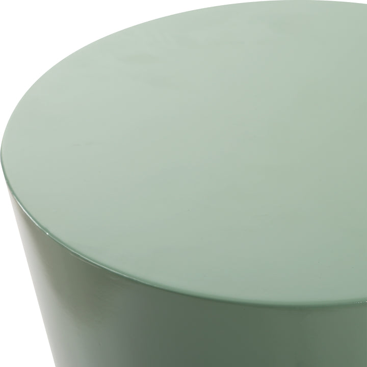 SABETHA HIGH GLOSS GREEN LACQUER DRINK TABLE