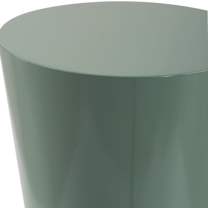 SABETHA HIGH GLOSS GREEN LACQUER DRINK TABLE