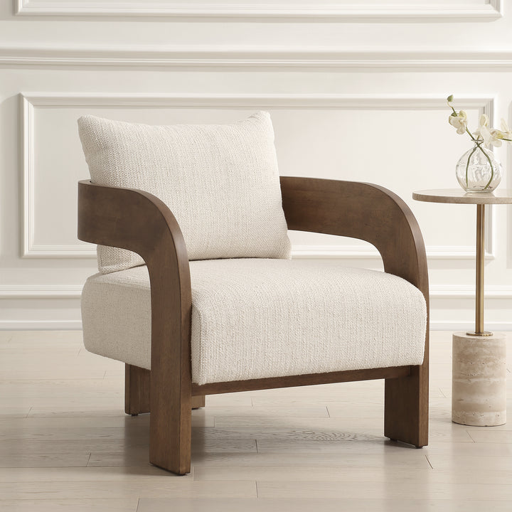 ROWAN IVORY BOUCLE ACCENT CHAIR