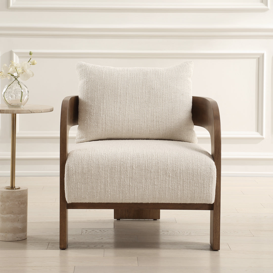 ROWAN IVORY BOUCLE ACCENT CHAIR