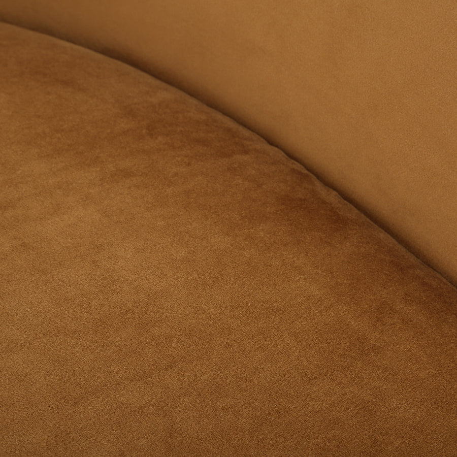 DESOTO VELVET UPHOLSTERED SWIVEL CHAIR