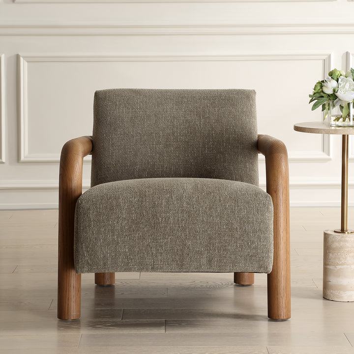 BALANCE HERB GREEN CHENILLE ACCENT CHAIR