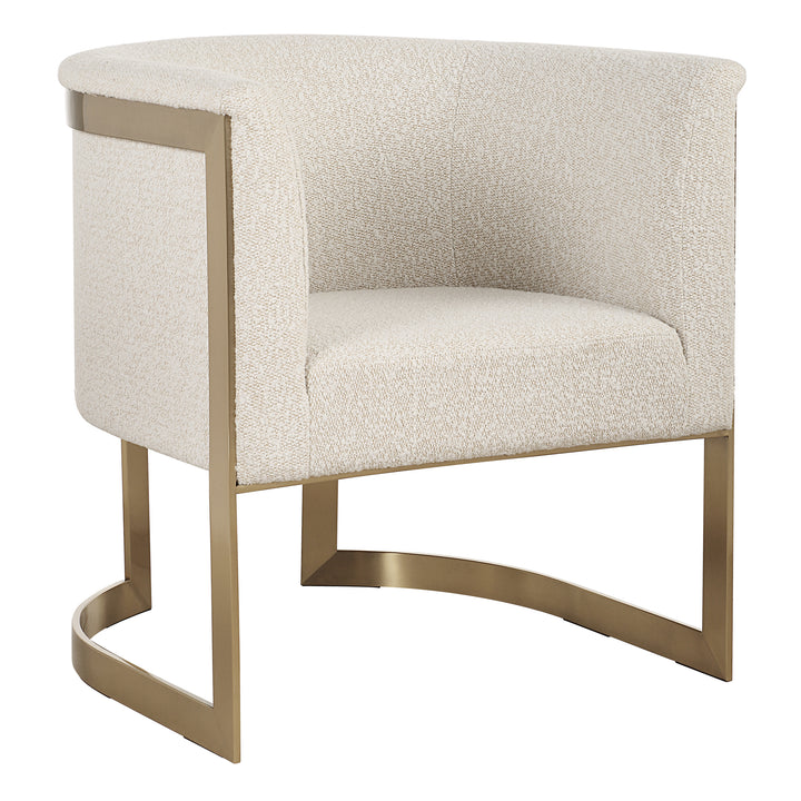 BELLINA NATURAL BOUCLE BARREL CHAIR