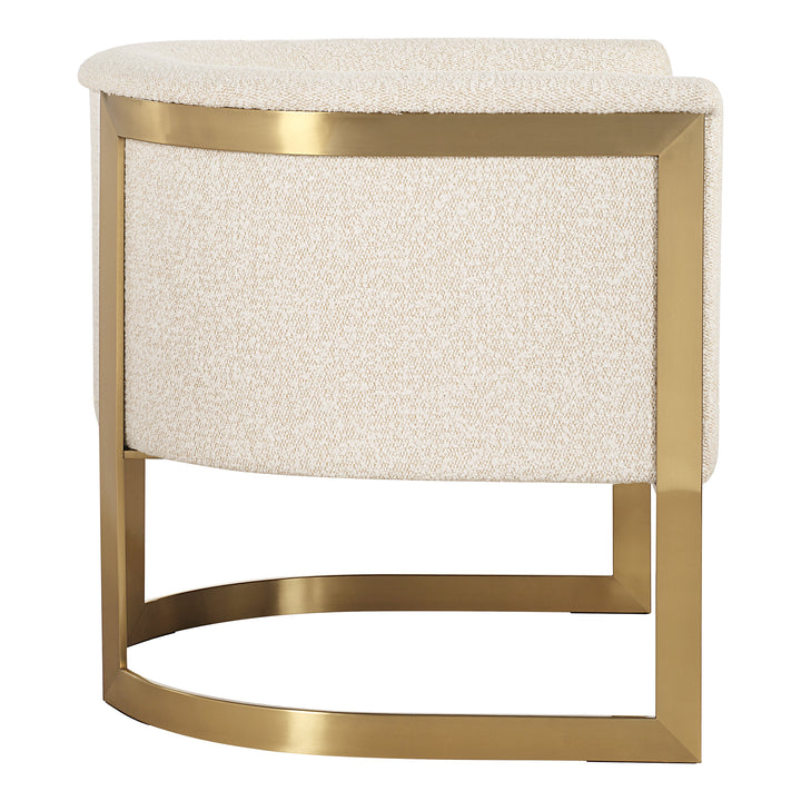 BELLINA NATURAL BOUCLE BARREL CHAIR
