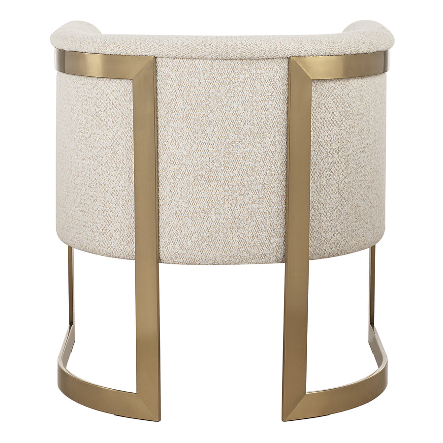 BELLINA NATURAL BOUCLE BARREL CHAIR