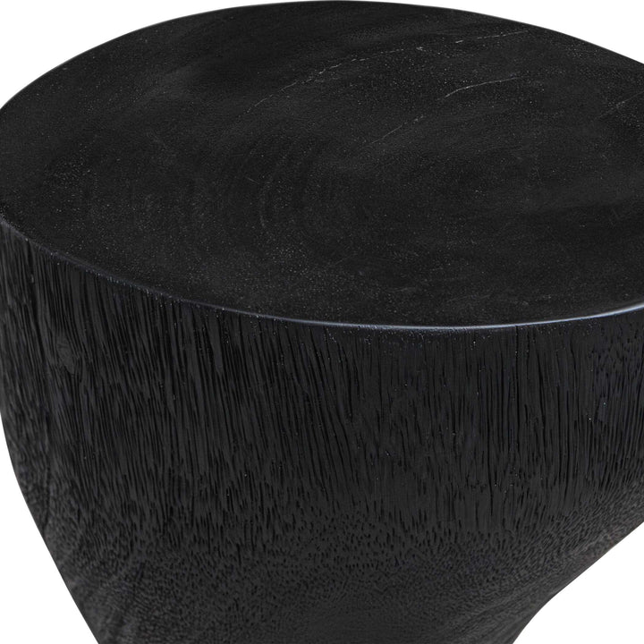 MATTISON BLACK TEAK ACCENT TABLE