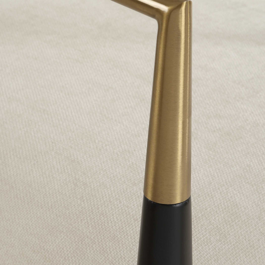 MOXIE OFF-WHITE VELVET COUNTER STOOL