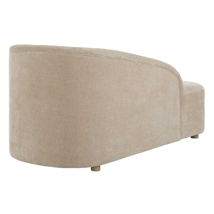 FAE FLAX VELVET UPHOLSTERED CHAISE LOUNGE
