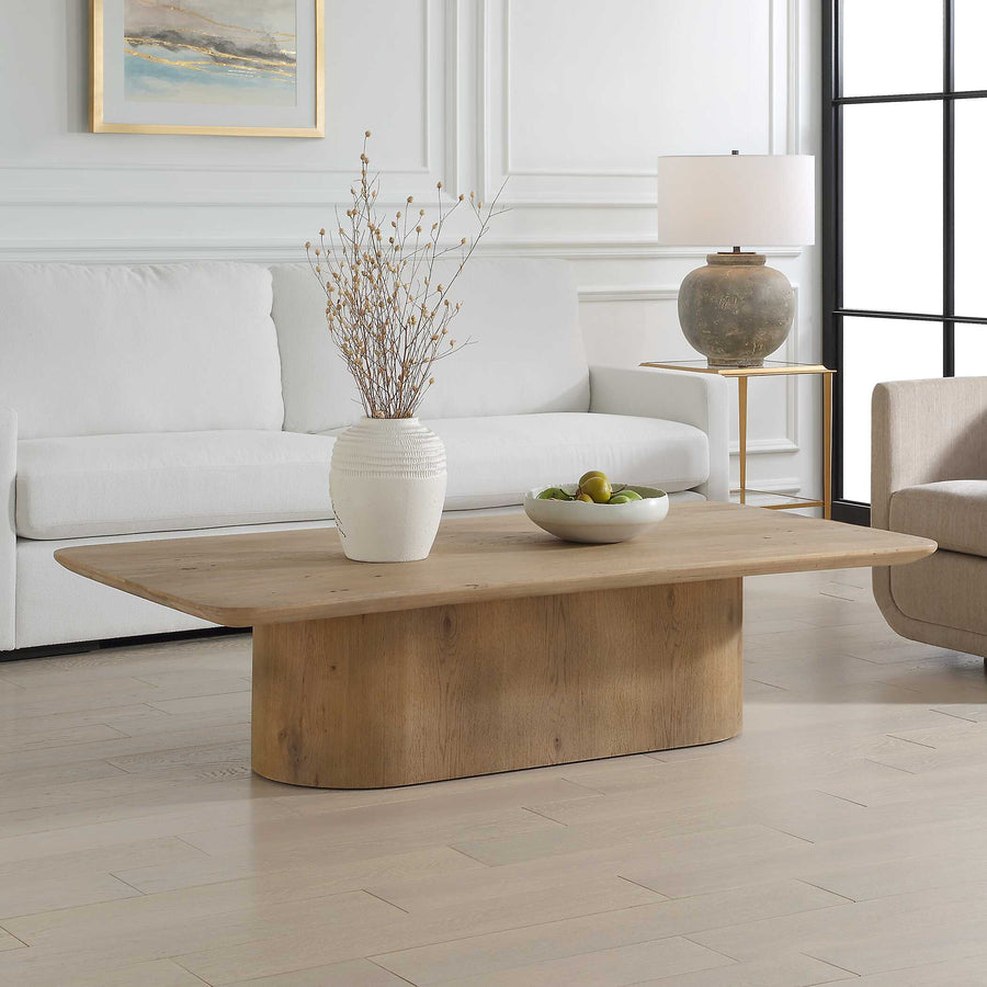 CAMERON AGED NATURAL OAK COFFEE TABLE