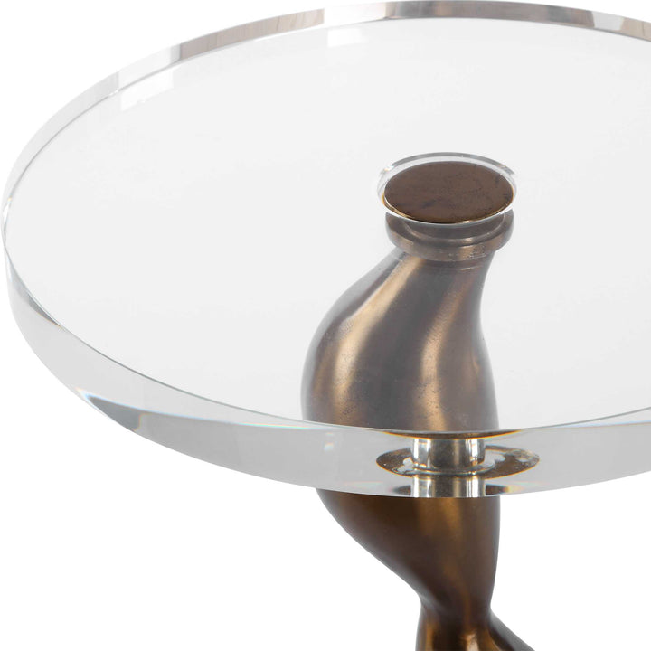 REMOLINO CRYSTAL + BRONZE DRINK TABLE