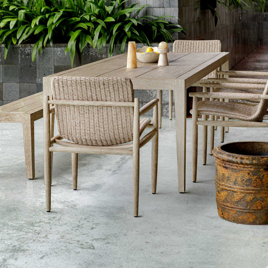 KIRKHAM WOODEN OUTDOOR DINING TABLE