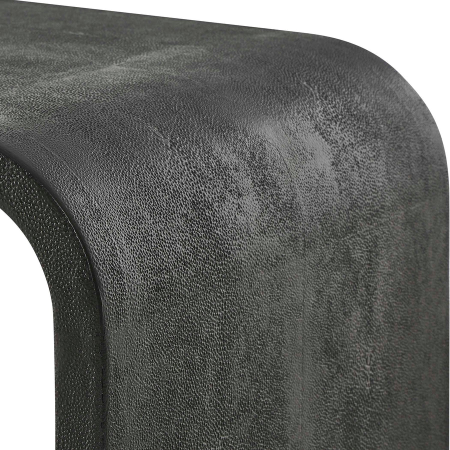 INTERPOSE SHAGREEN NESTING SIDE TABLES