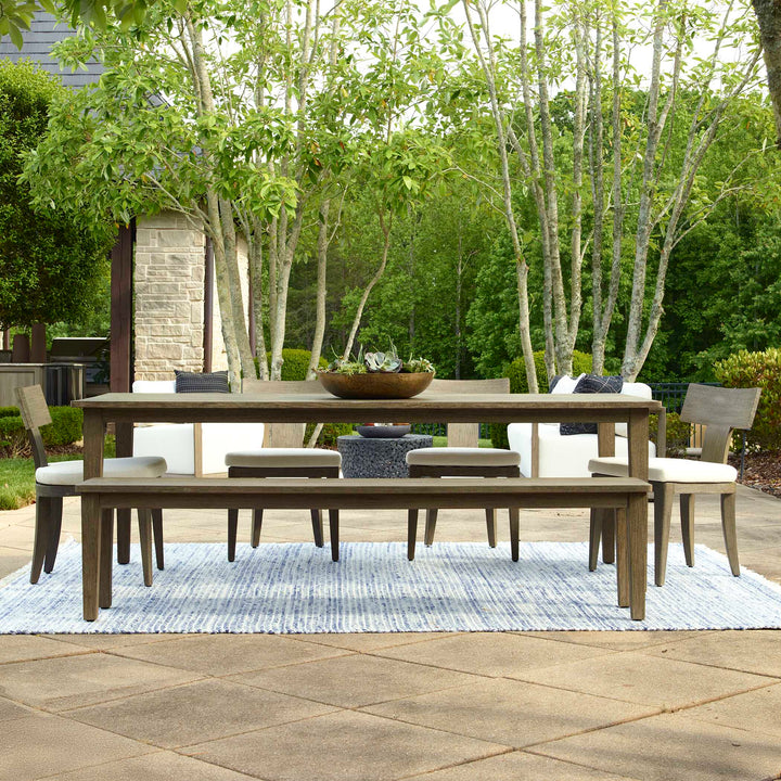 FORSYTH WEATHERED GRAY OUTDOOR DINING TABLE