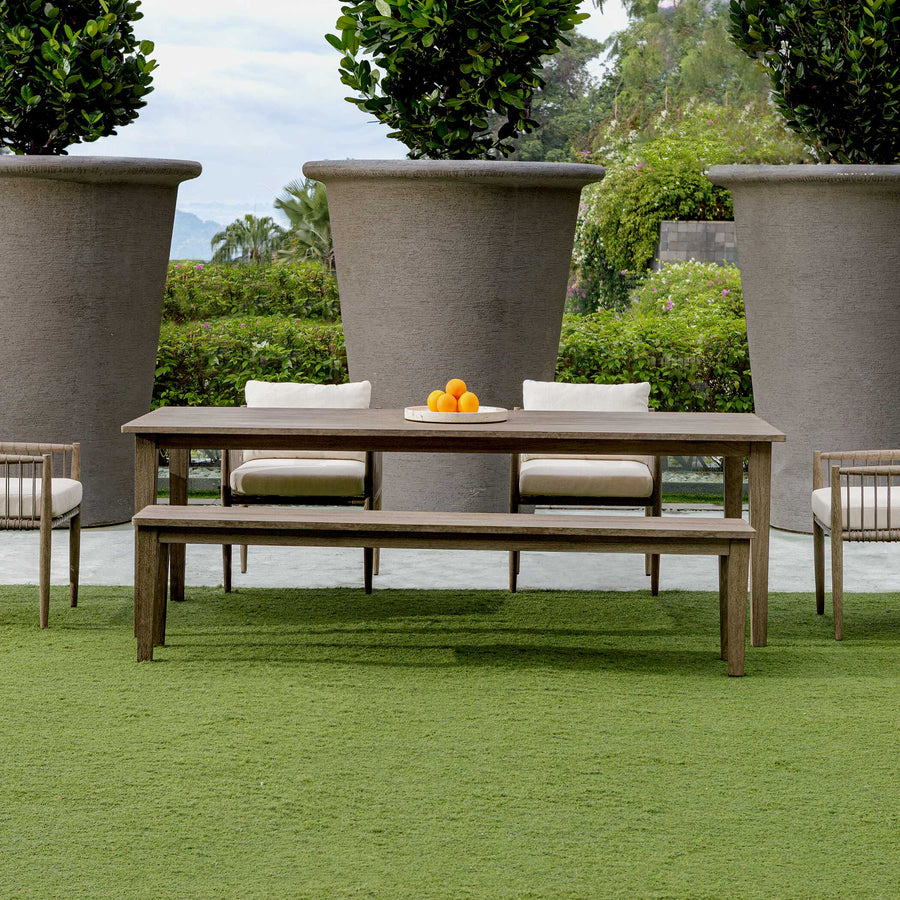FORSYTH WEATHERED GRAY OUTDOOR DINING TABLE