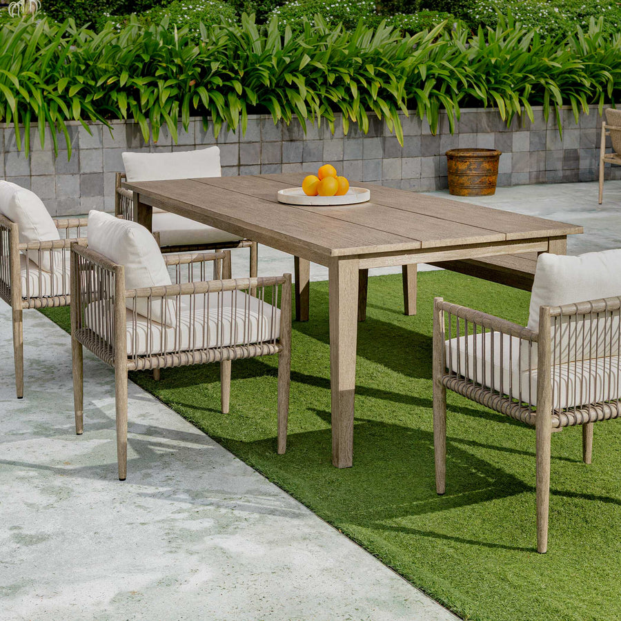 FORSYTH WEATHERED GRAY OUTDOOR DINING TABLE