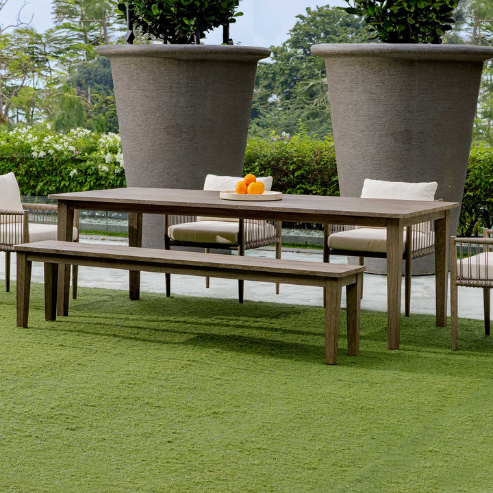 FORSYTH WEATHERED GRAY OUTDOOR DINING TABLE