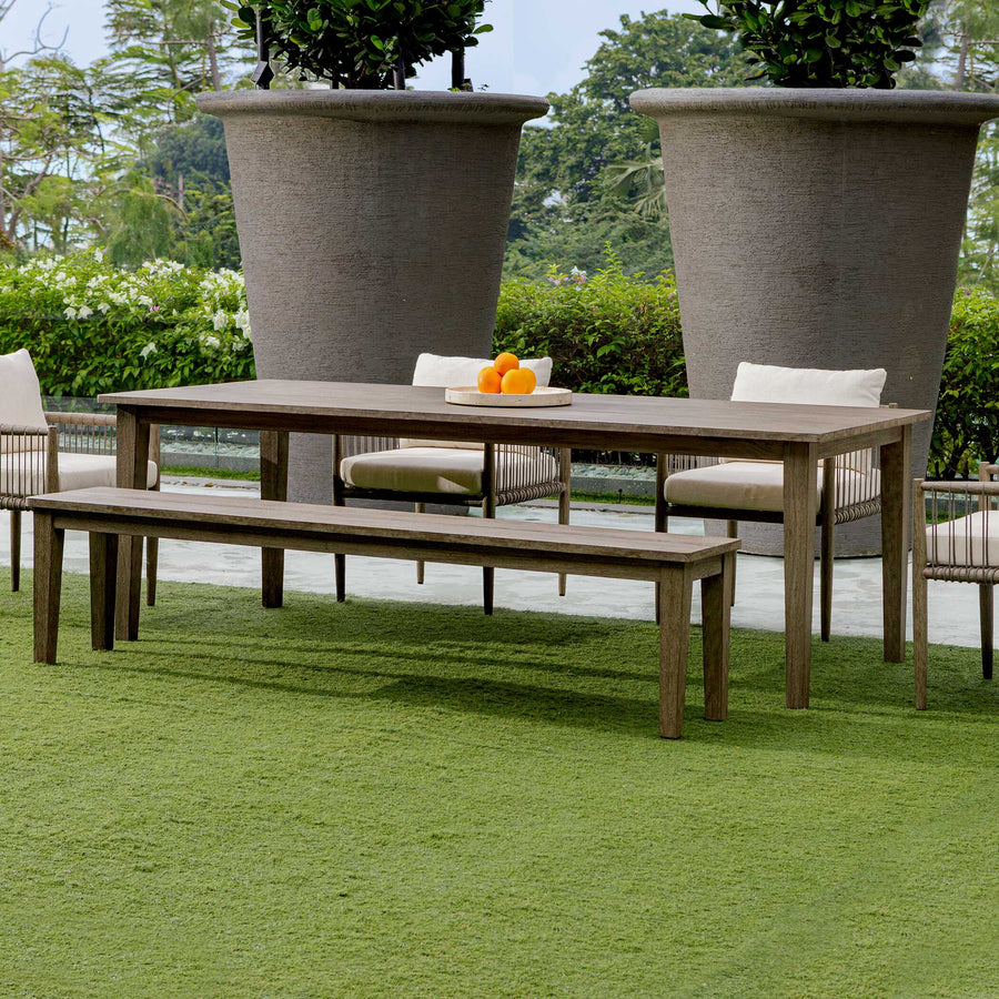 FORSYTH WEATHERED GRAY OUTDOOR DINING TABLE