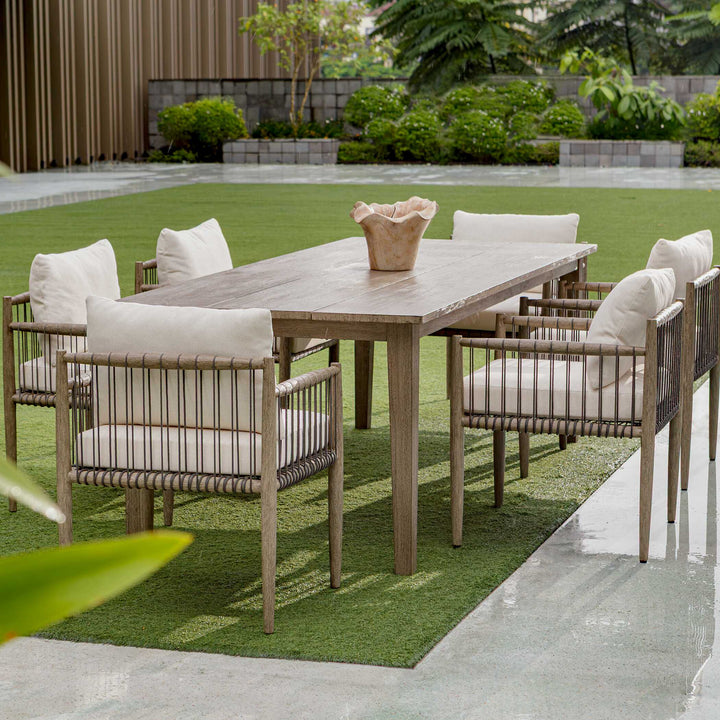 FORSYTH WEATHERED GRAY OUTDOOR DINING TABLE
