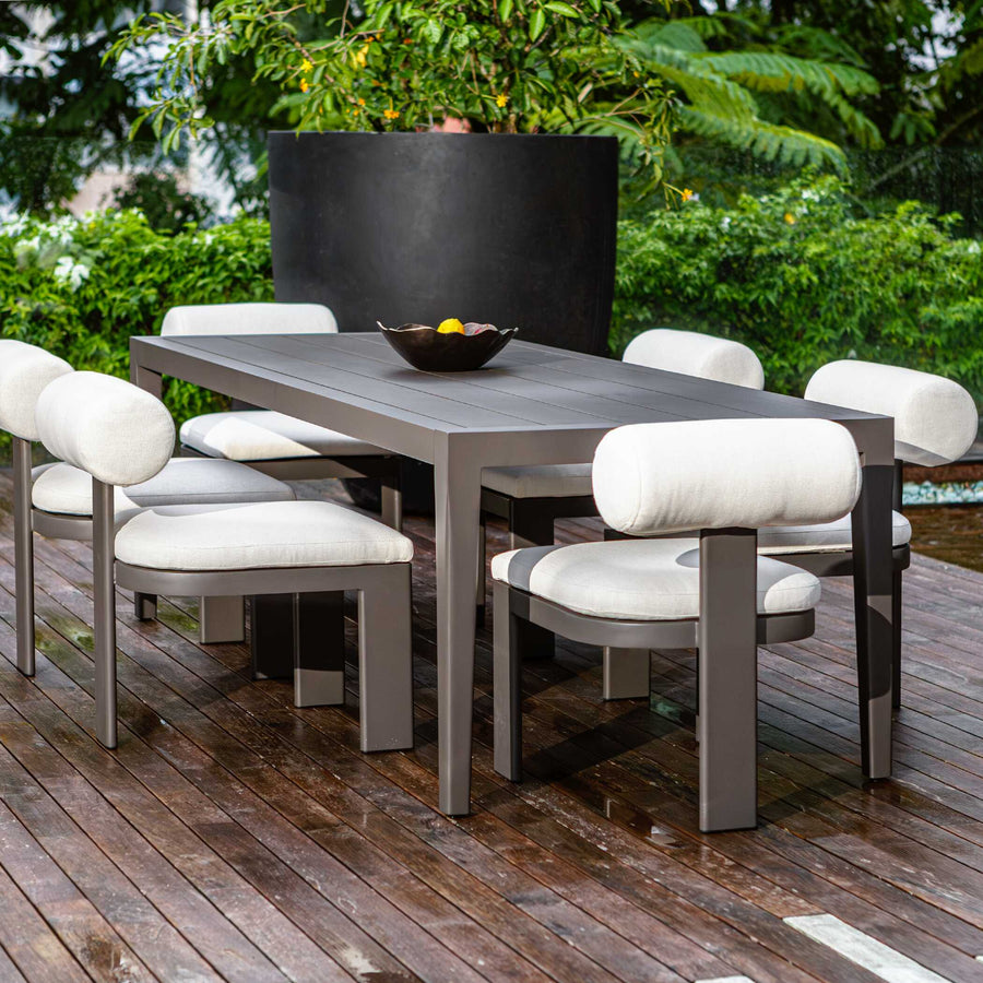 POLANCO OUTDOOR ALUMINUM DINING TABLE