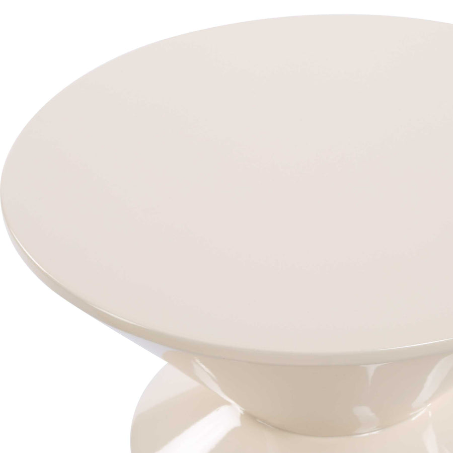 LYFORD CREAM LACQUER ACCENT TABLE