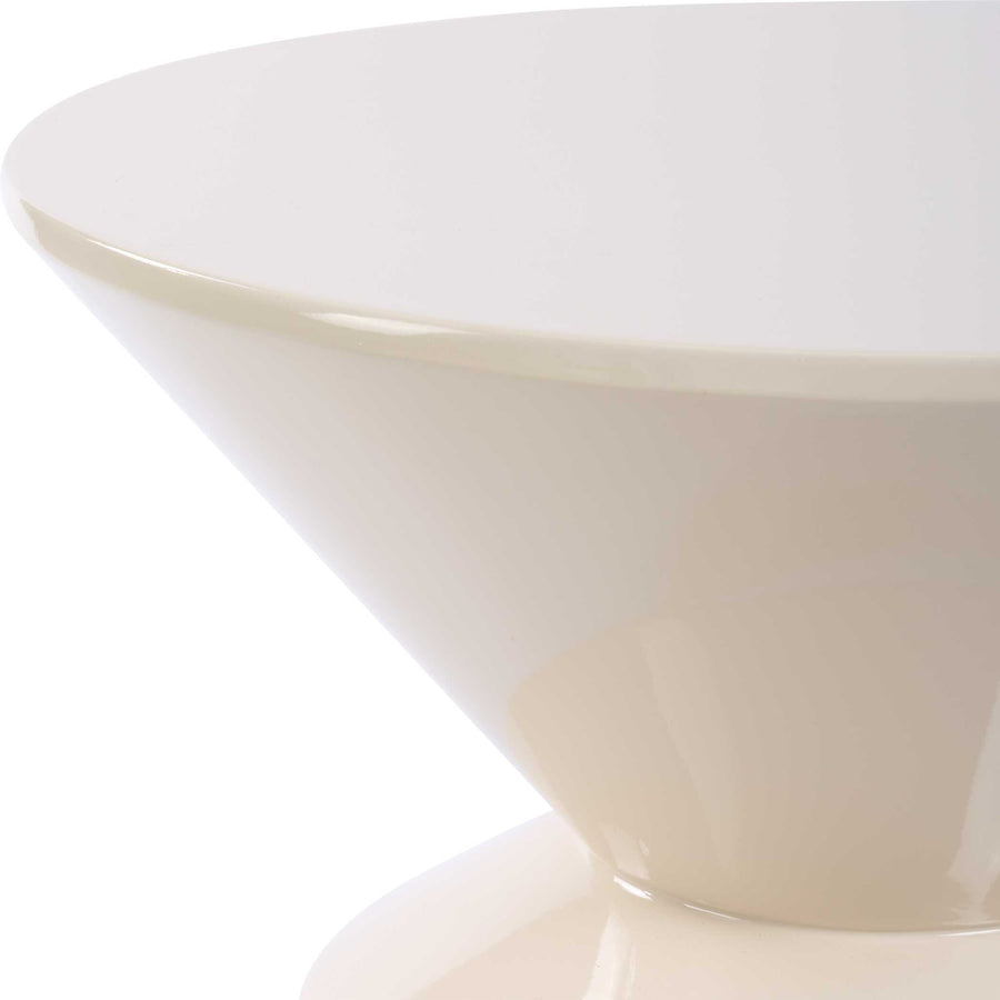LYFORD CREAM LACQUER ACCENT TABLE