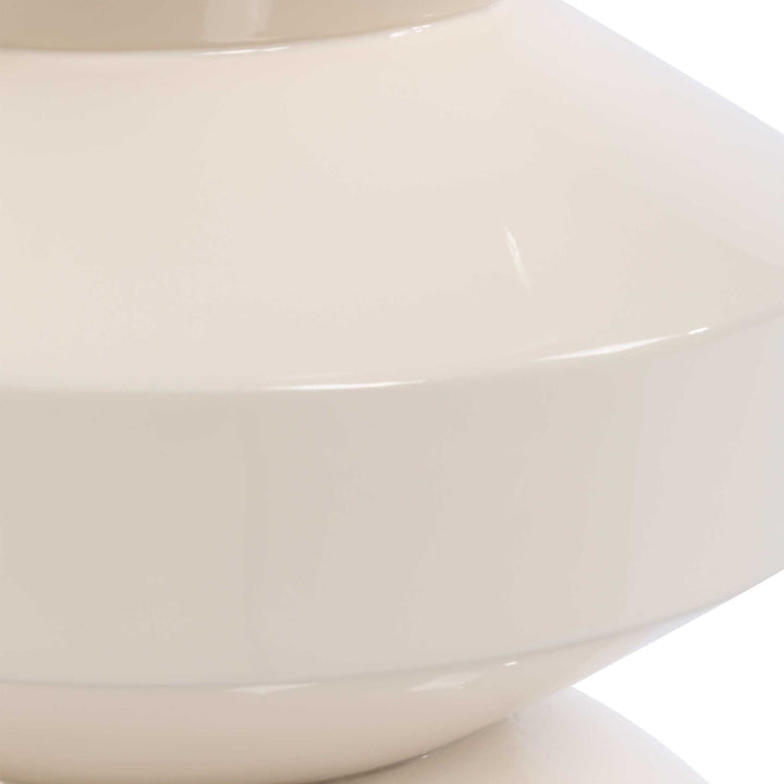 LYFORD CREAM LACQUER ACCENT TABLE