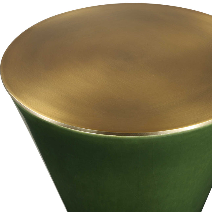 RONDE JADE CERAMIC ACCENT TABLE