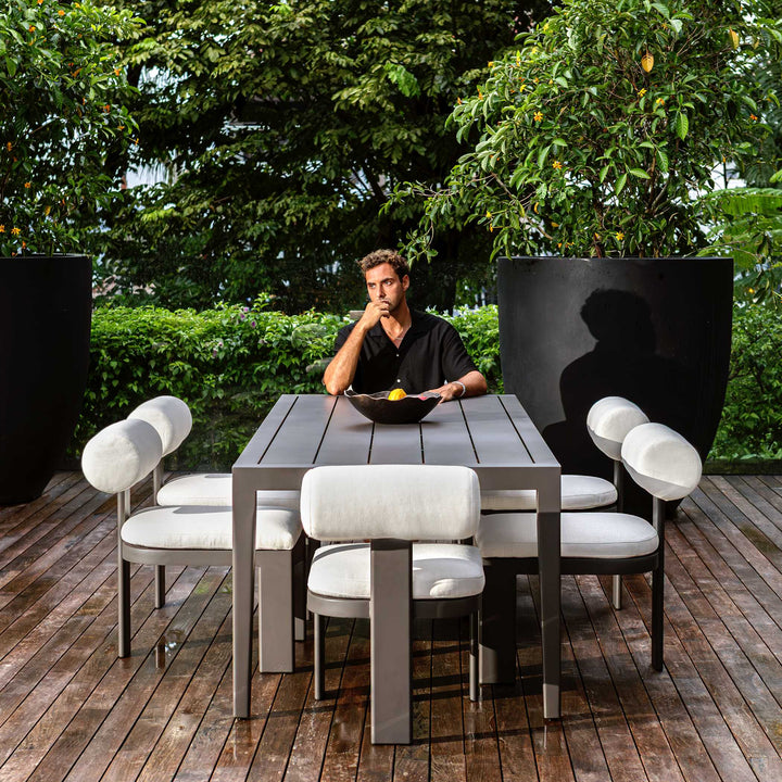 BOLSTER BACK OUTDOOR DINING CHAIR