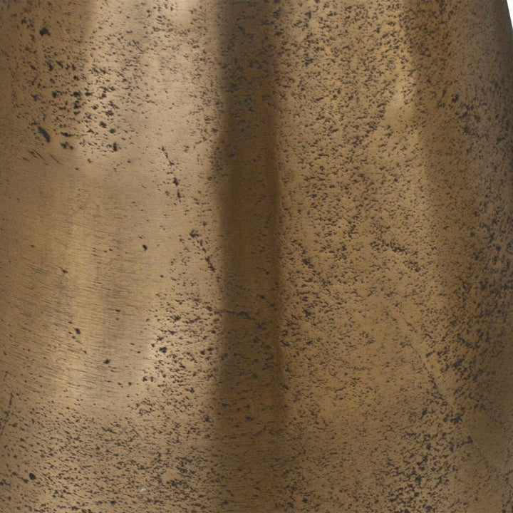 TORIN MARBLE & BRASS ACCENT TABLE