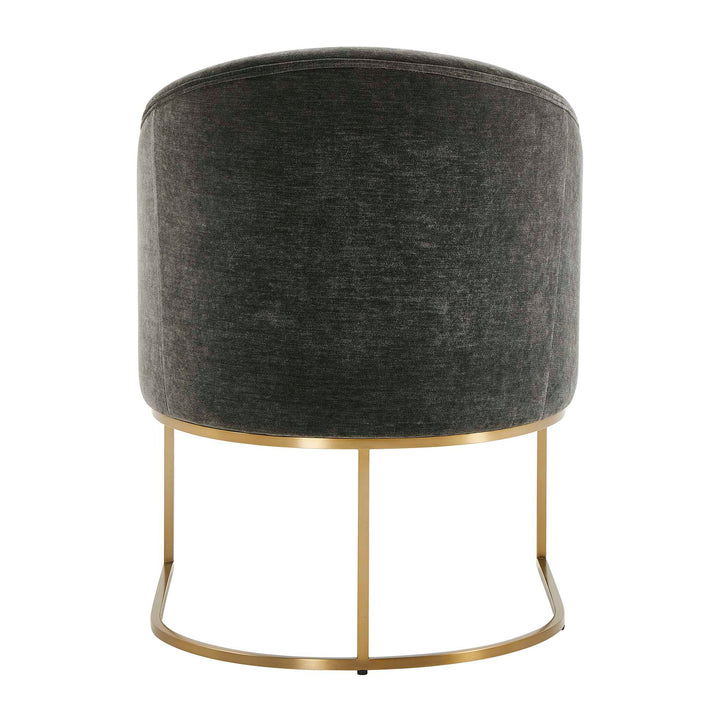 HANNI CHARCOAL VELVET DINING CHAIR