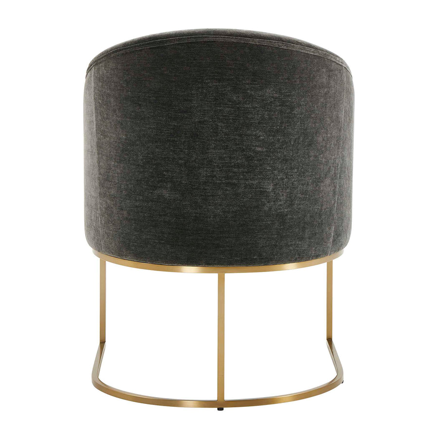 HANNI CHARCOAL VELVET DINING CHAIR