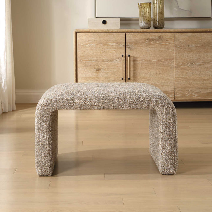LEORA UPHOLSTERED SMALL BENCH