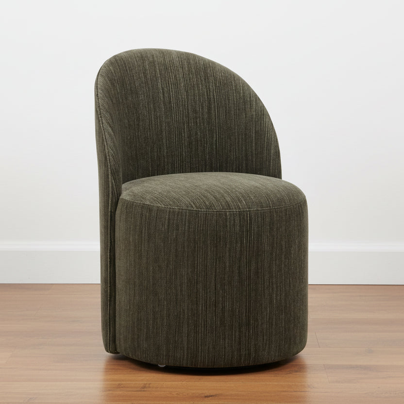 ROLL WITH IT DINING CHAIR: HERB GREEN CHENILLE