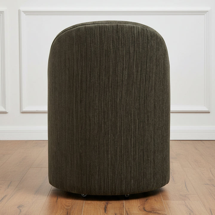 ROLL WITH IT DINING CHAIR: HERB GREEN CHENILLE