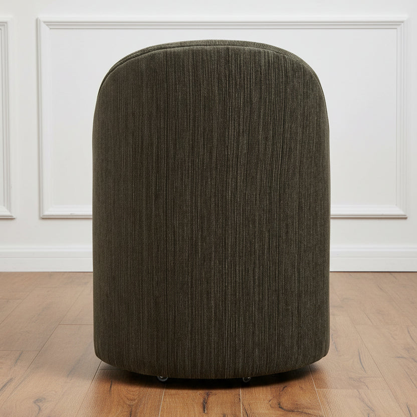 ROLL WITH IT DINING CHAIR: HERB GREEN CHENILLE