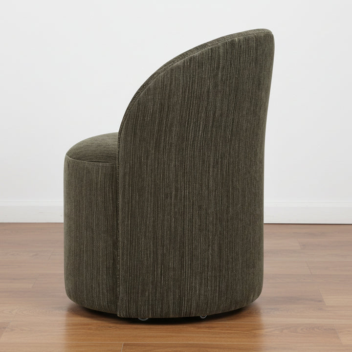 ROLL WITH IT DINING CHAIR: HERB GREEN CHENILLE