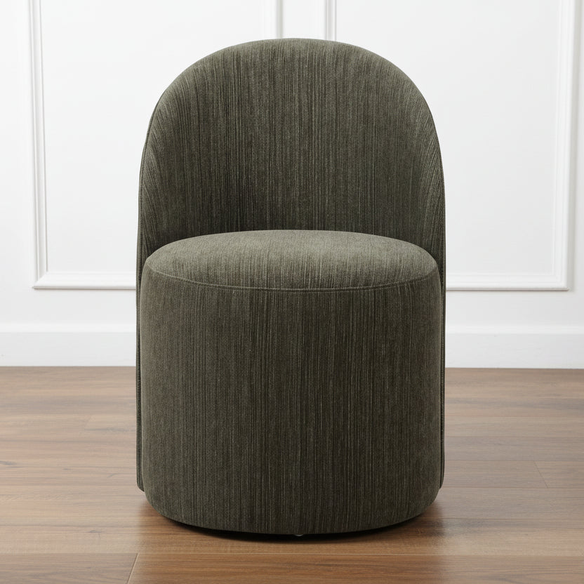 ROLL WITH IT DINING CHAIR: HERB GREEN CHENILLE