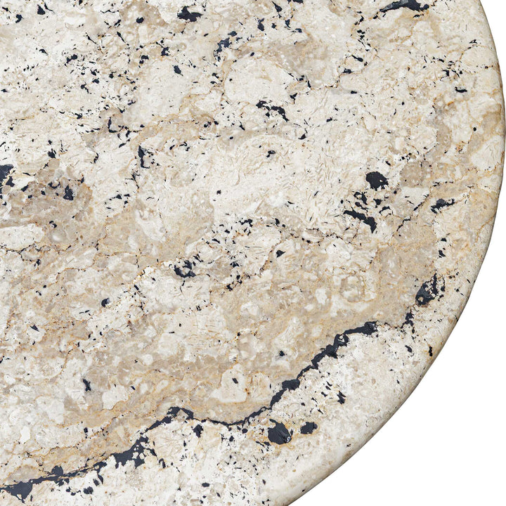 CADAS LIMESTONE & RESIN SIDE TABLE