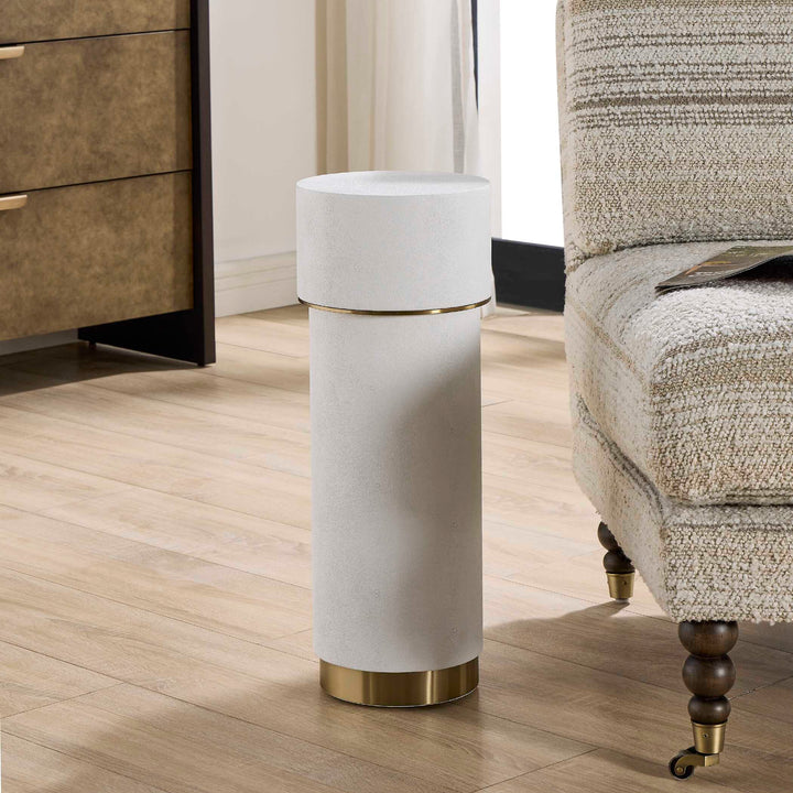 WESSEX WHITE SHAGREEN SIDE TABLE