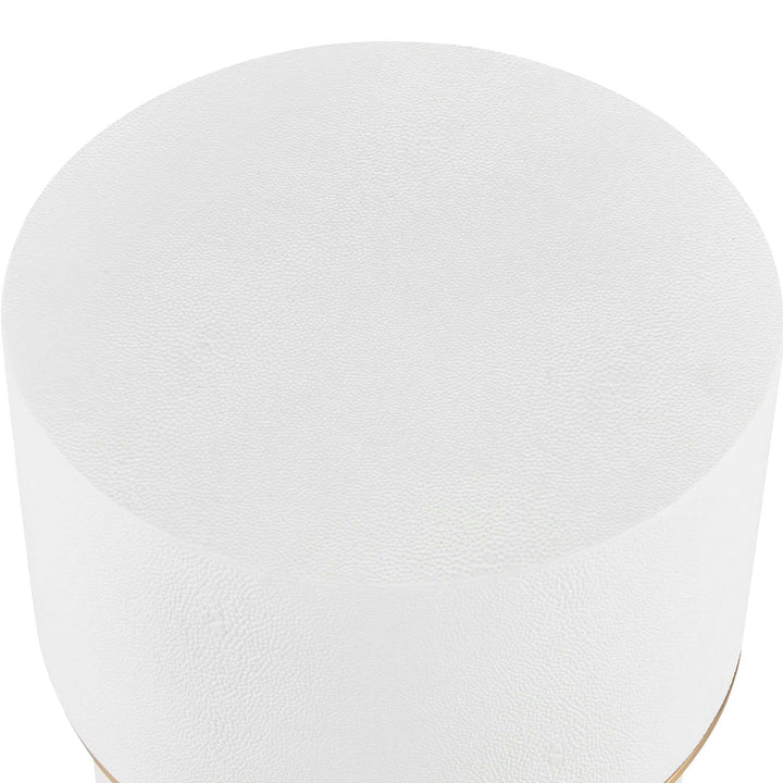 WESSEX WHITE SHAGREEN SIDE TABLE