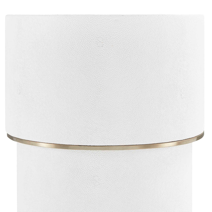 WESSEX WHITE SHAGREEN SIDE TABLE