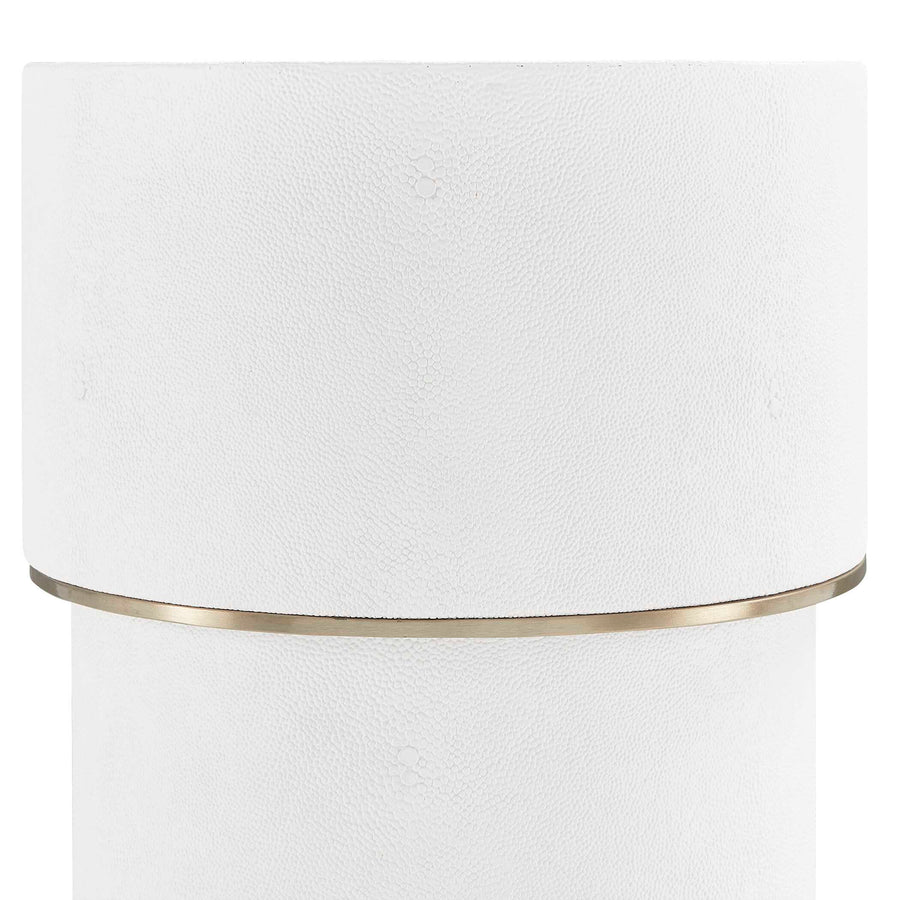 WESSEX WHITE SHAGREEN SIDE TABLE