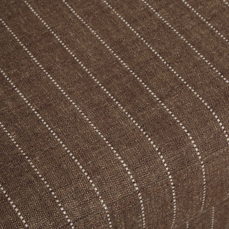 LUISA PINSTRIPE SLIPCOVERED SWIVEL CHAIR