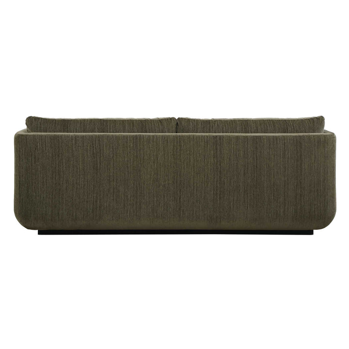 ABOUND MOSS GREEN CHENILLE UPHOLSTERED SOFA