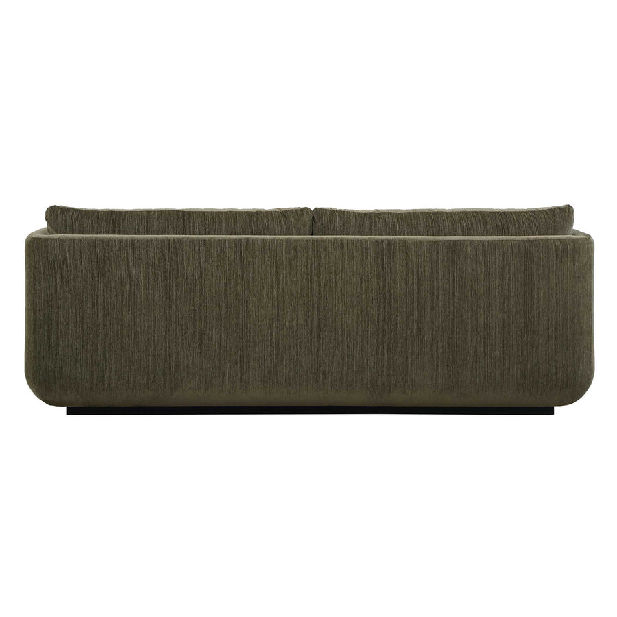 ABOUND MOSS GREEN CHENILLE UPHOLSTERED SOFA