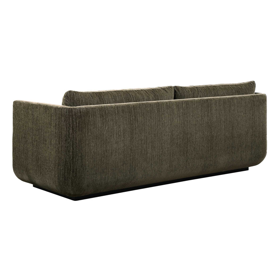 ABOUND MOSS GREEN CHENILLE UPHOLSTERED SOFA